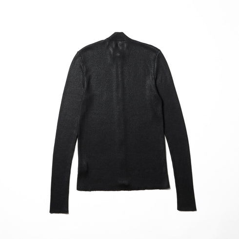 JULIUS 917KNM1-C Black / Skinny Knit Top